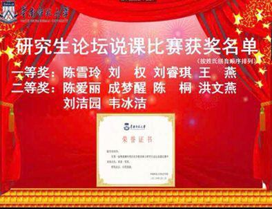 我院研究生参加2020年粤港澳环湾区化学教育硕士研究生论坛取得优异成绩